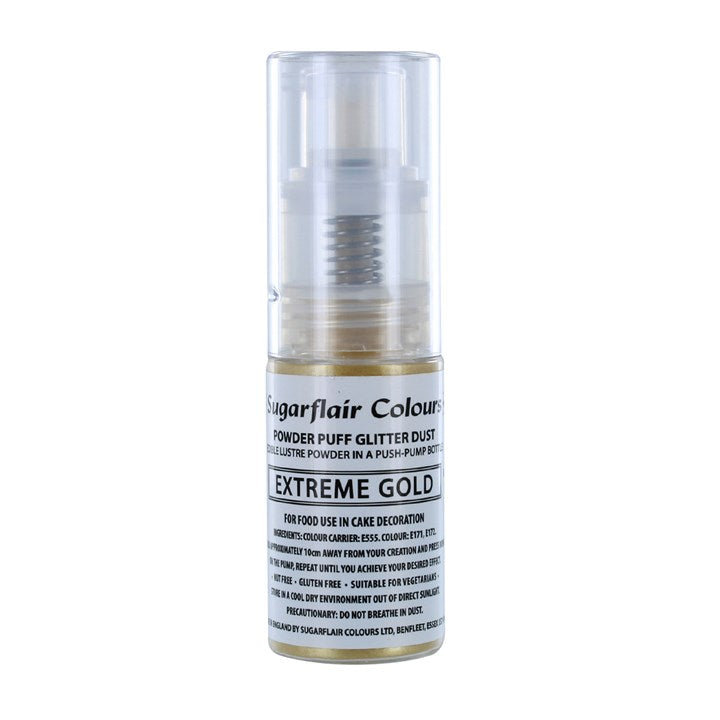 Glitter Powder Puff Spray - Extreme Gold -10g
