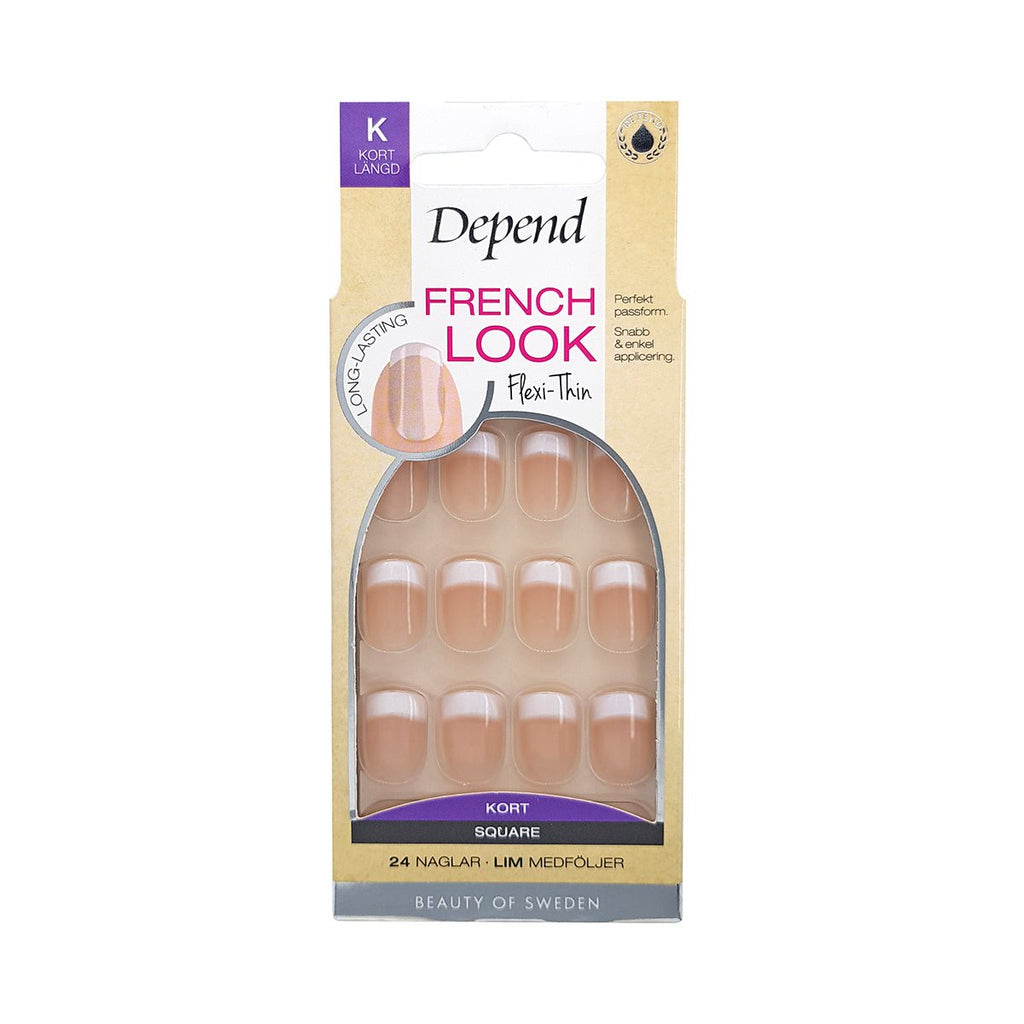 Nail Kit French Look Flexi Thin, Short, Square