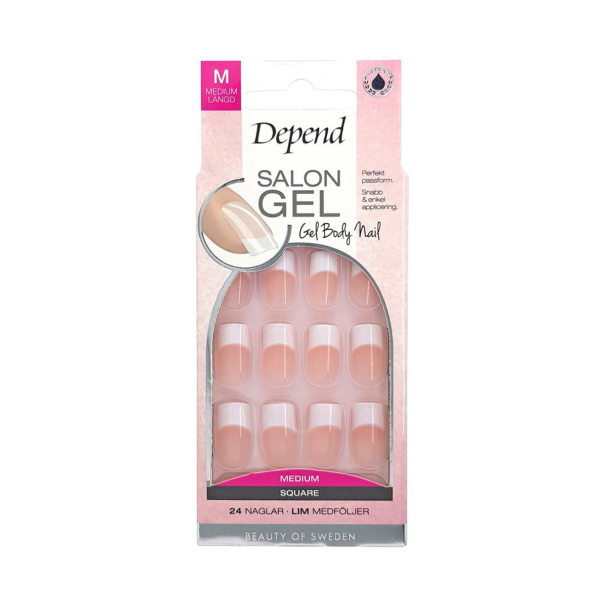 Nail Kit Salon Gel, Medium, Square