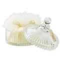 Crystal Dish with Powder Puff