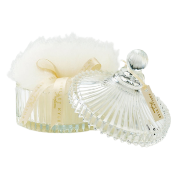 Crystal Dish with Powder Puff
