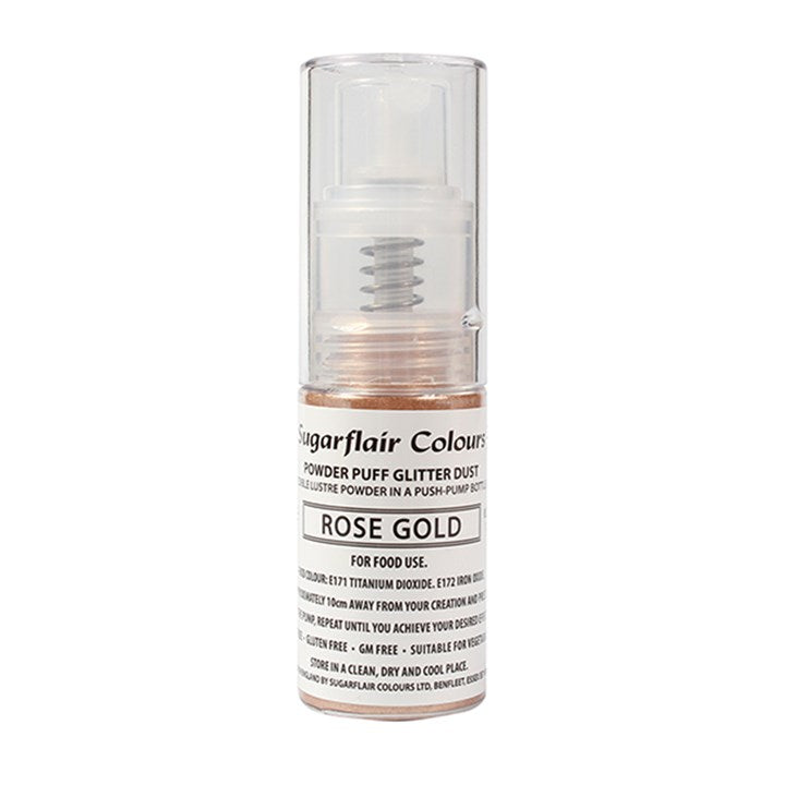 Glitter Powder Puff Spray - Rose Gold -10g
