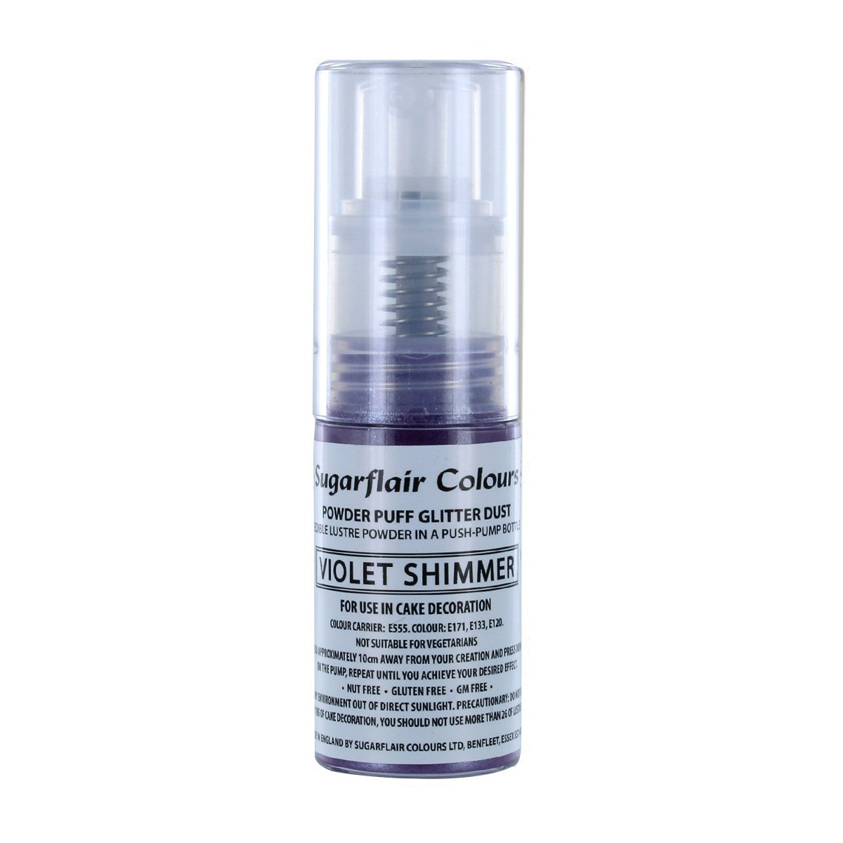 Glitter Powder Puff Spray - Violet Shimmer -10g