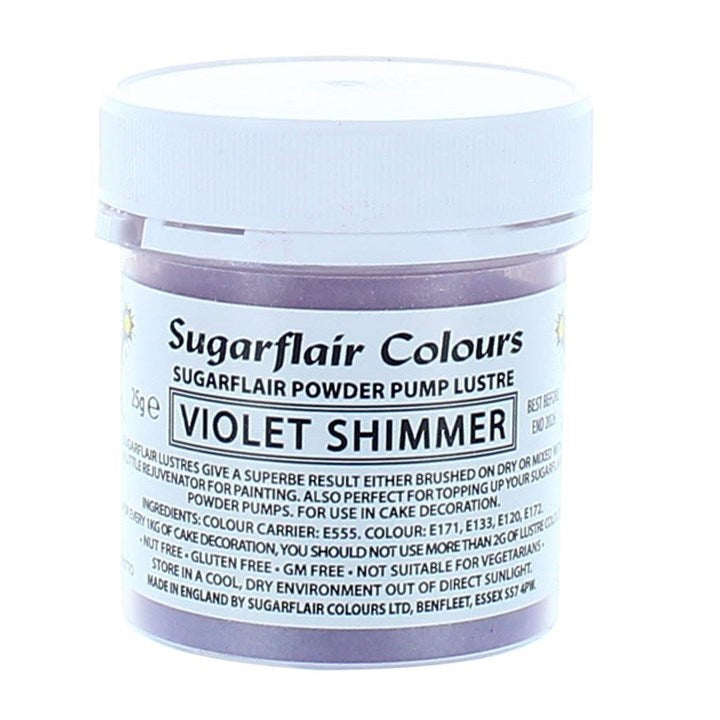 Sugarflair Powder Puff Lustre Refill - Violet Shimmer -25g